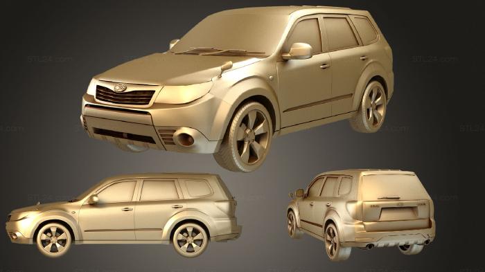 Vehicles (Forester 2009, CARS_1670) 3D models for cnc